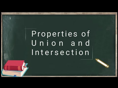 Properties of Union and Intersection of Sets | Commutative, Associative & Distributive Laws