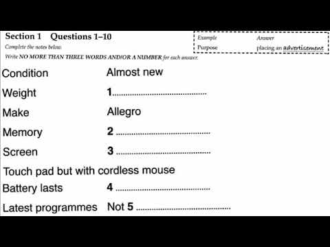 IELTS listening Test With Answer