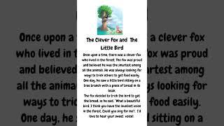 The Clever Fox and The Little Bird #englishforus #readingstory #fablesforkids