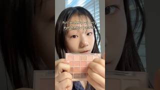 Full makeup with only Eyeshadow palette! 🎨 #makeup #shorts 