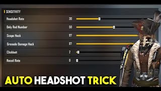 Free Fire auto headshot trick 2022 mobaile senctivity  #ffshorts #ffstatus #headshotnewtips