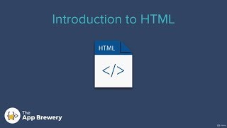 005 Introduction to HTML | The Complete 2019 Web Development Bootcamp