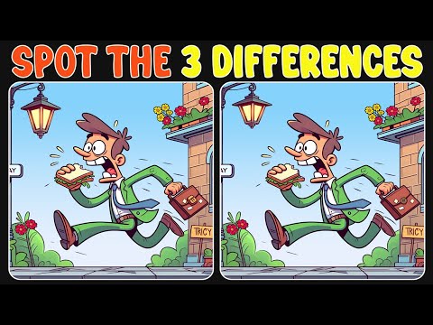 🧩🧠Genius Level Spot The Difference Challenge!《 A Little Difficult 》#92