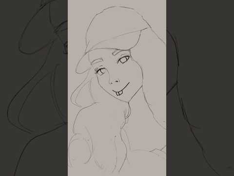 another pinterest girl portrait practice.#artshorts #digitalart #drawing #sketch