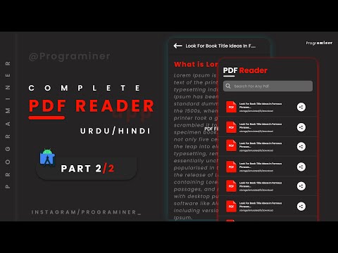 Android PDF Reader App - Part 2/2 | Implementation of PDF Viewer and SeachView