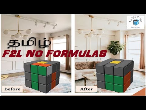 F2L Scenario 3 | Zero to Hero Challenge  | 3X3 | Tamil - English | Rubix Cube