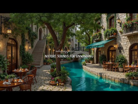 Relaxing Jazz Music by the Canal in Forest | Smooth Jazz for Work and Study