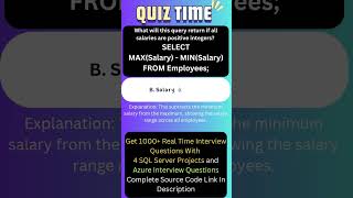 SQL Query Technical Round Interview Questions and Answers