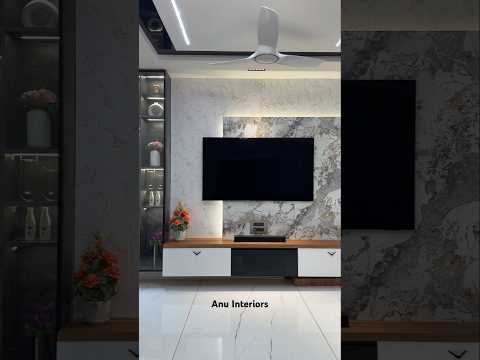 "Contemporary chic where entertainment meets elegance. TV unit goals" #interiordesign