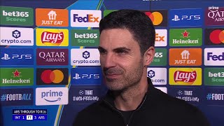 Mikel Arteta Post Match Interview 🔥| Inter Milan vs Arsenal 1-3