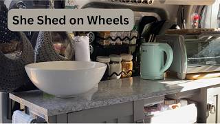 Inside a 2022 Ford Transit Connect "She Shed on Wheels" / Smart Van Tour