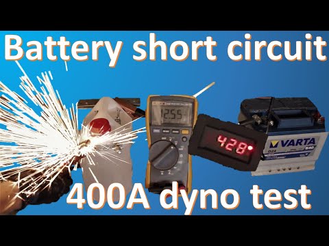 400A Battery short circuit |DIY Car Battery dyno tester