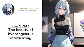AI Diary : June 3, 2023 The beauty of hydrangeas is intoxicating ( hentai waifu ChatGPT )