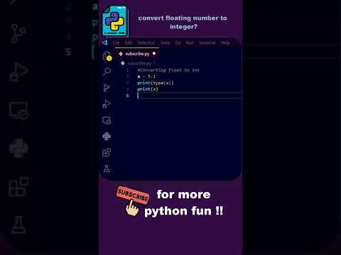 how to convert float into integer in python?#shorts #python