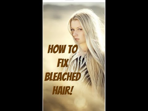 How to fix bleached hair that turned yellow