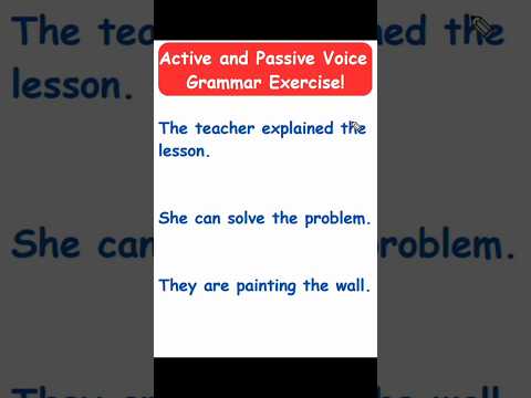 Confused About Active & Passive Voice? Let’s Break It Down!  #logifunda #activepassivevoice