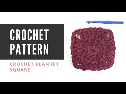 How to Make a Crochet Blanket Square Pattern & Tutorial