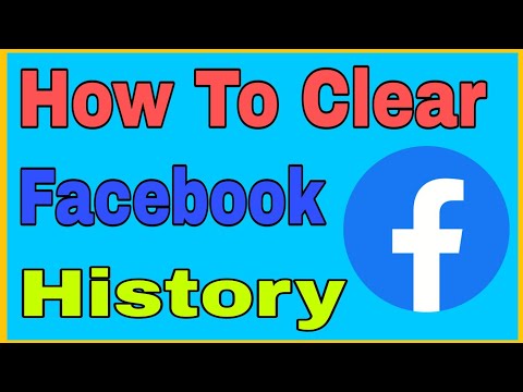 How to clear history on facebook #shorts