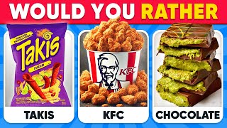 Would You Rather..? Ultimate Junk Food Edition 🍟🍔🍫 Daily Quiz