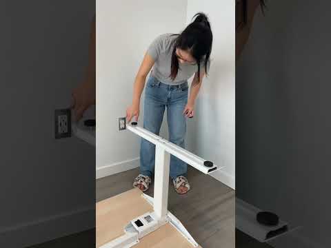 Build a cozy desk setup with me #desksetup #cozydesksetup #standingdesk #homeoffice