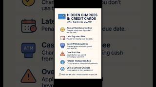 Hidden Charges in Credit Cards You Should Know #credit #creditcard #hiddencharges