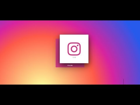 Instagram Social Icon with font awesome hover effect