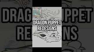 Puppet redesigns! #dragonpuppets #paperpuppet #art #fyp