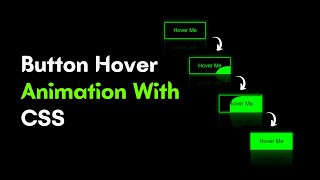 How to Make Button Hover Animation With CSS | Modern Hover Effect using Html & CSS | CSS Animation