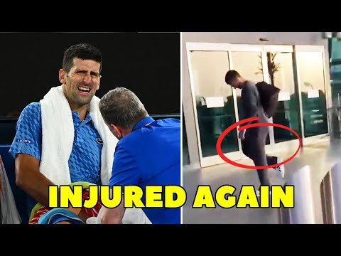 WATCH Novak Djokovic Injured AGAIN - Limping Leaves DOHA Airport