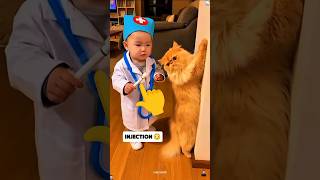 Baby and Cat Are Best Friends ❤️#cats #catlovers #baby #animals