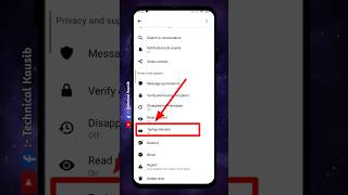 How to Off Typing indicator in Messenger #shorts