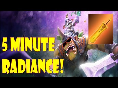 5 minute radiance Alchemist!|Got helped by the opponent "feeder"| -  Dota 2
