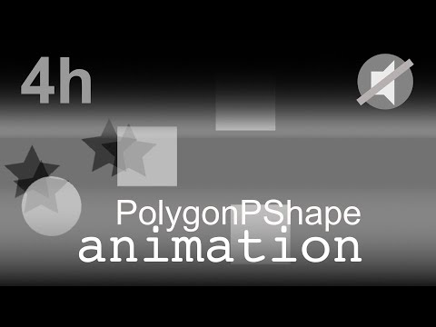 [Video Background] - Polygon Shape  Animation (No Audio) - 4 Hours of Relaxing Video Background
