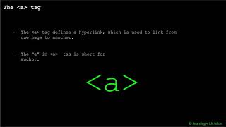 Learning With Me (LWM) |  HTML |  Links, URLs and Hyper Links