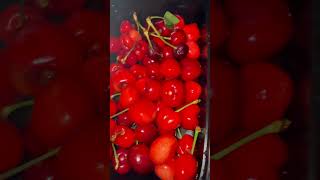 Farm cherries are so sweet and tasty😍 #youtubeshorts #ytshortsusa #viralyoutubeshort