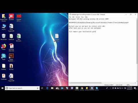 Wallpaper GPO Not working on Windows 10