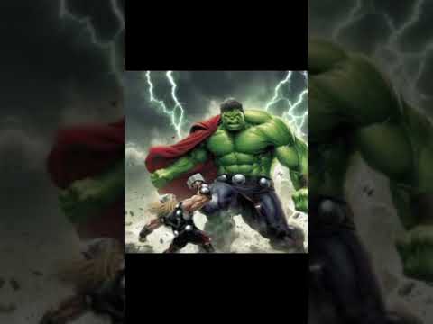 Thor and Halk fight. Avengers best fight. #trendingshorts #animation #thor #avengers