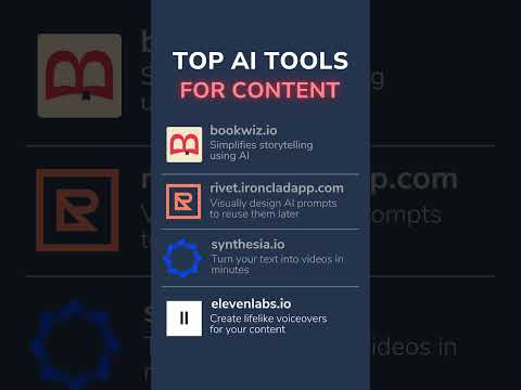 4 AI tools for creating content  #writingtools #aitools #aiwriting