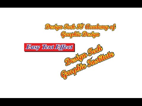 Illustrator Tutorial - Basic Text Effects Making