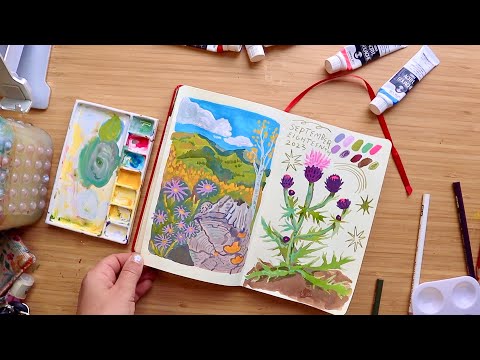 SKETCHBOOK WITH ME ✿ How I Use Gouache