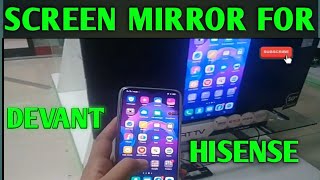how to screen mirror devant tv