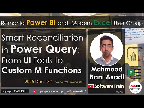 Smart Reconciliation in Power Query: From UI to Custom M | Mahmoud Bani Asadi