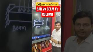 Difference b/w Beam,Bar and Column #shorts #beam #bar #column #rajeevsir