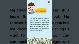 Favorite subject  || Learn with Learn and Speak English