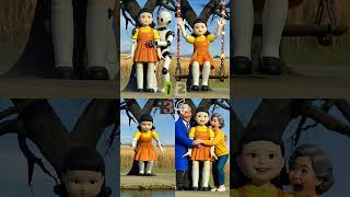 cute doll game ?1 #squidgame #squidgameplot, #ruinedbyAi #shortsviral #cute #squidgame3 #squidgame2