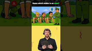 Guess which soldier is an alien? #logicpuzzles #brainteasers #riddle #viralshorts #viral #viralreels