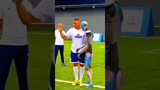 mbape training with Robot #football #mbappé #robotchallenge