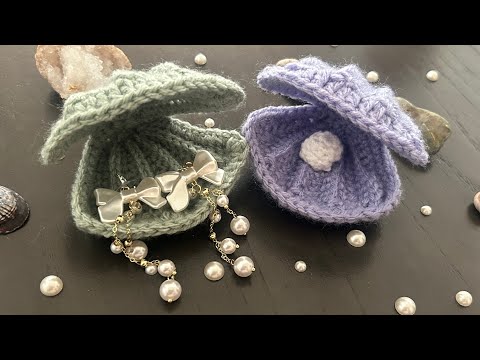 Crochet Seashell Jewelry Holder (Tutorial) | Mermaid Room Decor 🐚 🌊
