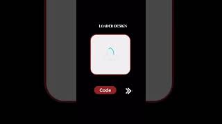 Simple HTML tricks ✅Loader design,Easy code 👨‍💻 #programming #css #loader  #code #easycode
