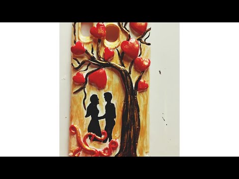 How to make Valentine's day special diy mobile cover.